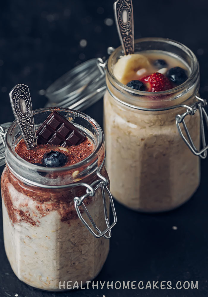 Breakfast overnight oats (Refined sugar free | Vegan)