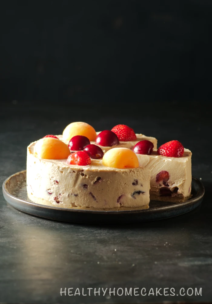 No Bake Apricot Cheesecake