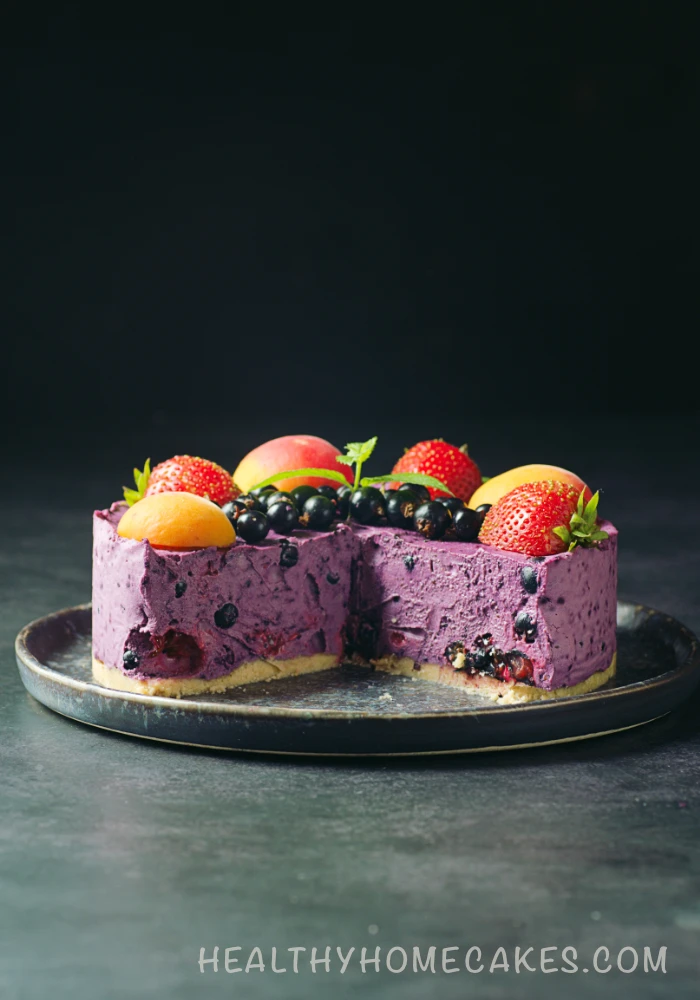 No Bake Blackcurrant Cheesecake