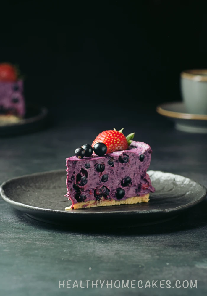 No Bake Blackcurrant Cheesecake