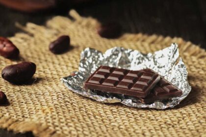 Homemade dark chocolate