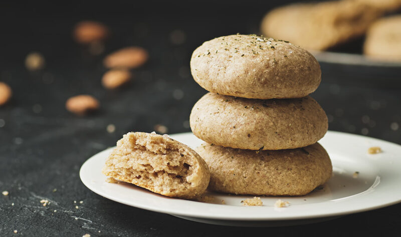 Salted almond cookies (Vegan)