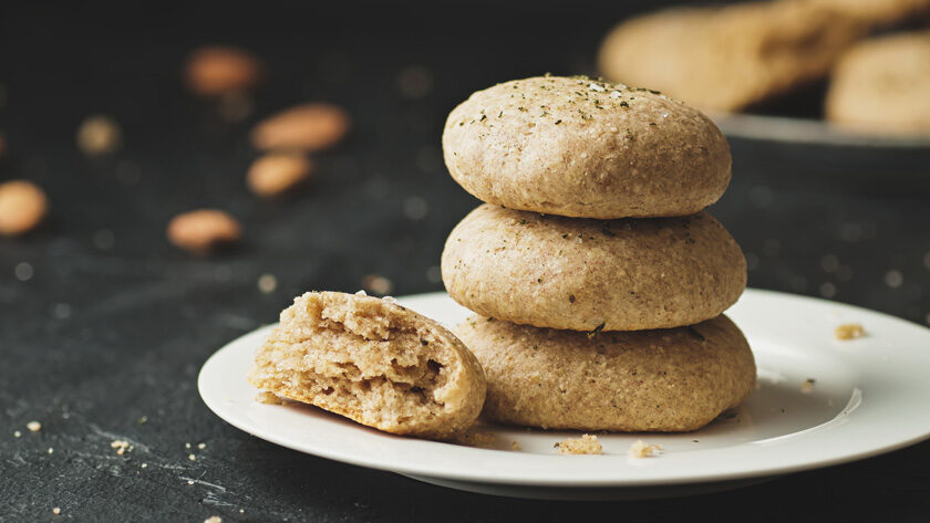 Salted almond cookies