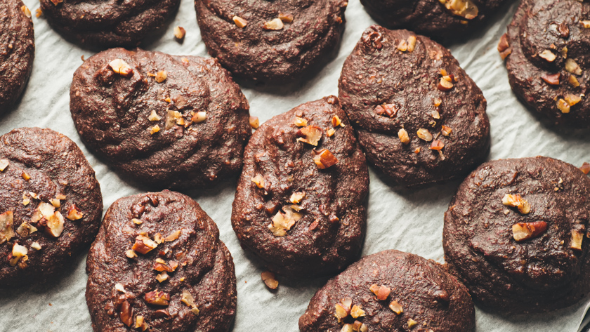 Pecan chocolate brownie cookies (Vegan)