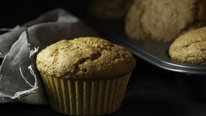 Banana Lemon Muffins ( Vegan | Refined sugar free)