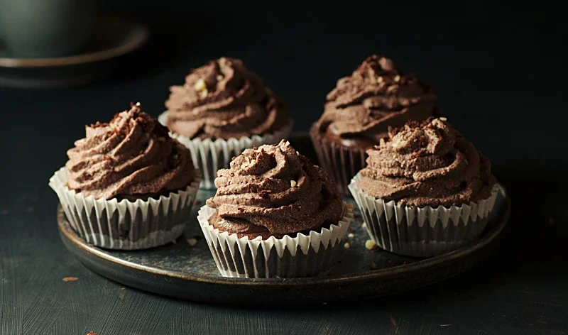 No Bake Chocolate Cupcakes (Vegan | Gluten-Free)