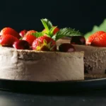 Vegan Cherry Strawberry Cheesecake