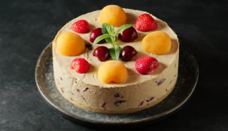 No Bake Apricot Cheesecake