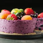 No Bake Blackcurrant Cheesecake