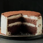 Chocolate Chiffon Cake With Whipped Cream